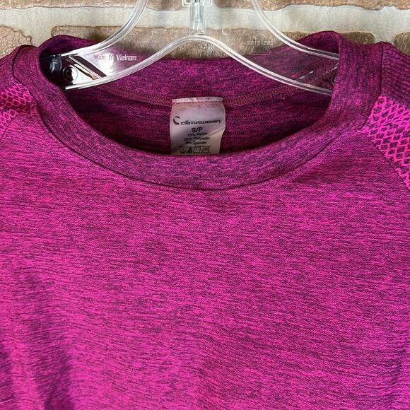 Climawear Top Seamless Long Sleeve Pink Purple Small Base Layer - Picture 3 of 9